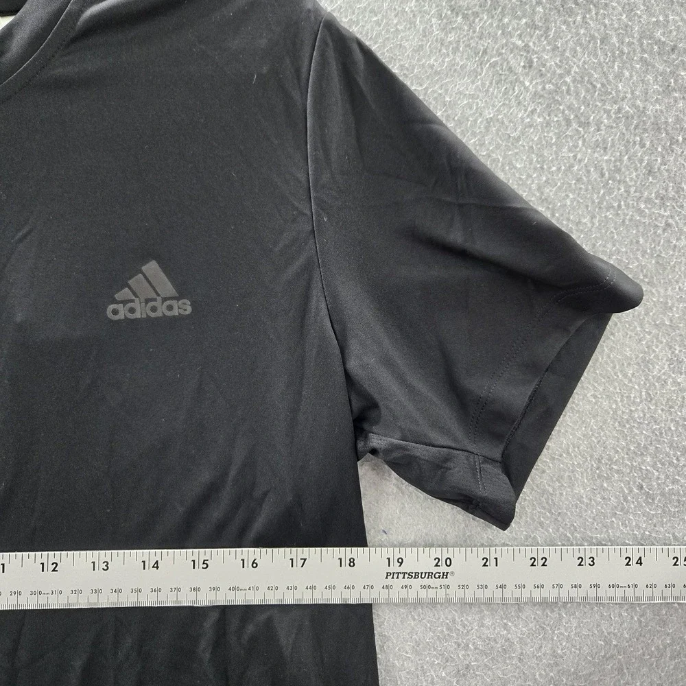 Adidas‎ Men Shirt M Black Primeblue Activewear Logo Short Sleeve NWT